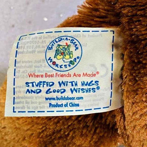 Build A Bear Bunny Rabbit 16" Brown Pink Sparkle - Picture 9 of 11